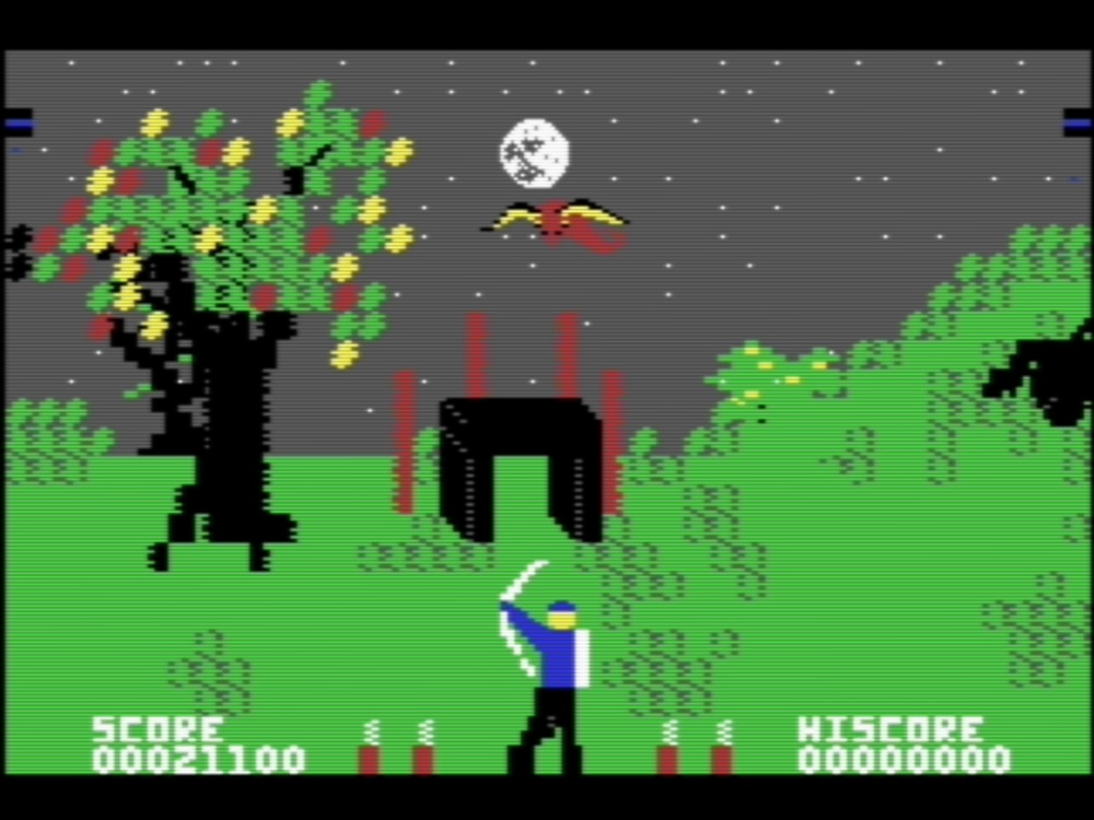 Gameplay of Forbidden Forest for Commodore 64
